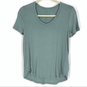 A New Day Turquoise Short Sleeve Round Neck T-Shirt Size X-Small